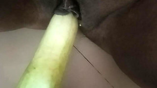 can't wait for cock so i used cucumber inside