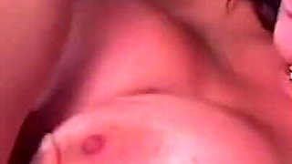 Busty Brunette MILF Gets Her Tits Covered in Cum