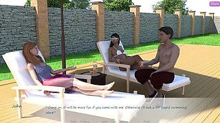 Stepbrother Caught Touching Bella's Boobs While Sunbathing - John Denvers