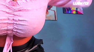 Close up masturbation with big cumshot