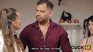 Cuck4k. hardcore in front of my husband is something new