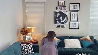 Amateur striptease and Solo masturbation