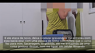 Pregnant Married Woman Sucks and Fucks with a Gifted Man in the Swing House