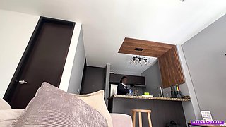 Ebony Maid Latinaspy Serves TC with Her Massive Natural Tits
