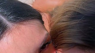 Caryn Beaumont And Agatha Vega Outdoor Blowjob Threesome