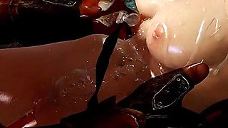 Beauty She Booty-popped the Simulation - 3D Animation Hentai