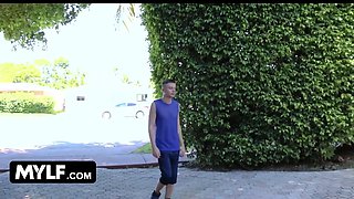 Mylf - buxom cougar pornstar Reagan Foxx luvs utter service from wild young dong On The Couch