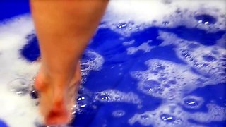 Curly Blonde Teen Records Solo Dildo Masturbation More at