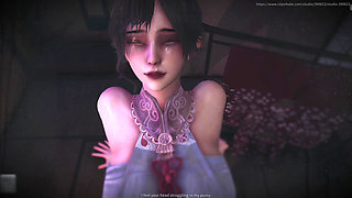 B014 Man Shrunk and Trapped in Woman's Vagina Pussy Swallowing