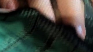 Gf fingers hairy pussy pov