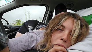 I Suck My Stepbrother's Big Dick in the Car