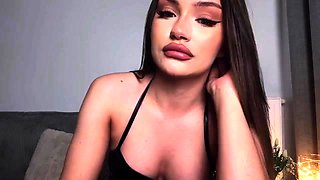Amateur super hot brunette masturbating 1 mp4