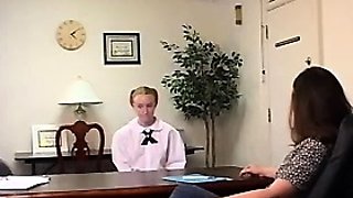 Amateur redhead sucks tons of cocks