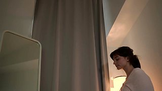 Busty brunette from dildo ohmibod masturbating on webcam