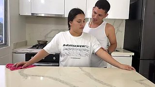 Big Ass Latina BBW Gets Rough Fucked by Angry Stud After He Ignores Her Grooming – Homemade Duo Sex
