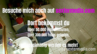 MILF Does Personal Hygiene in the Bathroom