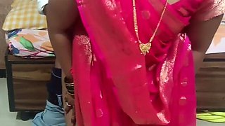 Indian Pink Sadi Wali Bhabhi Fuck Her Boyfriend with Cheating