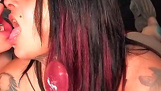 Lesbian Fun with Piggy Mouth