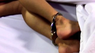 Bondage sex fetish with big tits Asian femboy from Thailand