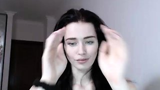 Hottest brunette solo webcam masturbation 2