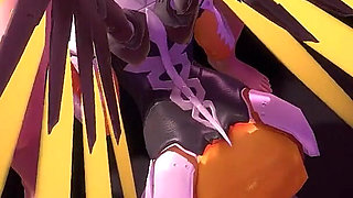 Mercy Sucks Dick on Her Knees in POV Overwatch Parody