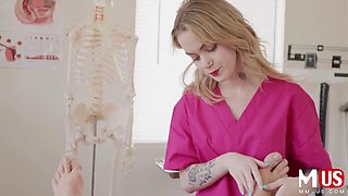 Sage Fox Cute Nurses POV Handjob for Horny Patient