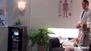 Paige Ashley + Sunny Lane Fun with Nurses: Blowjob, Doggy  Cowgirl Porn