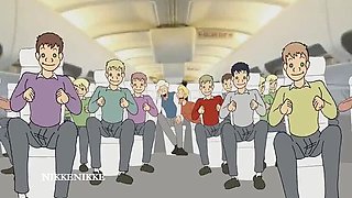 HENTAI SPERMJUNGLE Chapter 1: Big Tits Anime Girl Gets Fucked on a Private Plane
