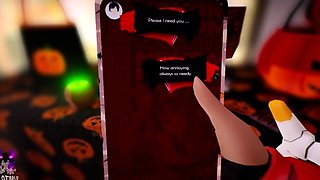 Hentai redhead gives blowjob and having sex