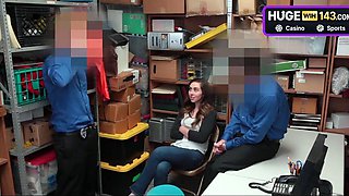 Male with a giant dick standing in storage room