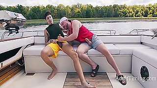Straight Blue Balls Gone Gay On Blue Waters With Angel Azul, Marcus Mcneill And Angel Elias