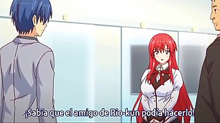 Big tits redhead gets fucked in school hentai