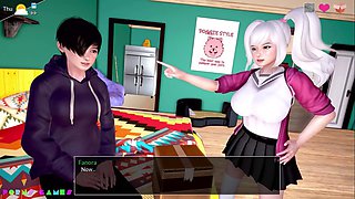 Wild cougar shows off in public for her exhibitionist thrill