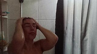 MILF Taking a Shower