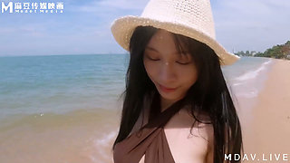 Md-0190-5 I'm Su Chang, I'm Back  Swimsuit Chapter  Beach Exposure Playing with Snow-white Big Breasts