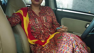 First time she rides my dick in car Public sex Indian desi Girl saara fucked very hard in car