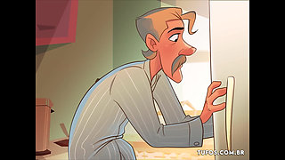 Snack at dawn with the maid Cleusa - Hentai Portuguese BR