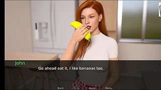 Curvy three-dimensional goddess in an ecchi adventure