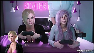 Apocalust - Gamergirl Part 1 - Huge 12 Inch Cock Is Distracting Her From Wining Her Gameplay