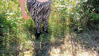 Boobs Clapping on the Meadow