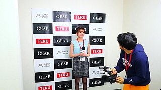 Shy Japanese Babe At The Office