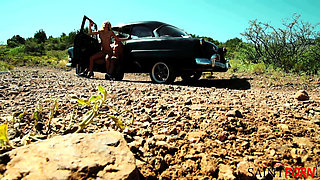 Monique Alexander Gets a Pussy Pounding in a Vintage Muscle Car