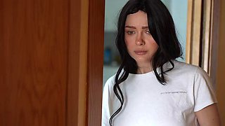 My stepsister pretended to be a sex doll, she didnt know I was fucking this doll in the ass. Anal