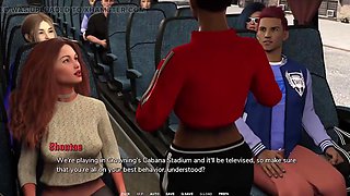 Taboo University - Super hot Punk Woman Gives Me a Hj Inwards a Public Bus - THREE DIMENSIONAL Porno Games