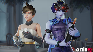 Ashe's Wedding Gone Wild with Group Double Penetration and Threesome - 3D Overwatch Animation