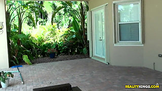 8th Street Latinas - Amateur Small Tit Latina Gets Pounded by the Pool