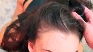 Big tit brunette MILF sucks and tit fucks a big cock