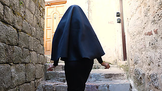 Nun Swallows Priest Halfway Then Begs “cum on My Tits Priest”