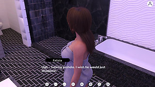 A Volatile Marriage 5 Victor Cums on His Bitch's Face While Talking to Felicia. Adam Touch Felicia's Ass During Photoshoot