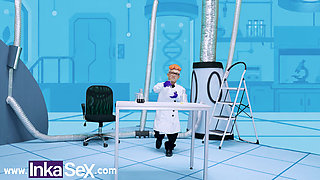 INKA SEX - Dexxxter fills his stepsister De with milk for being naughty.